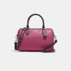 New! Rowan Satchel in Raspberry Pink Multi 🩷